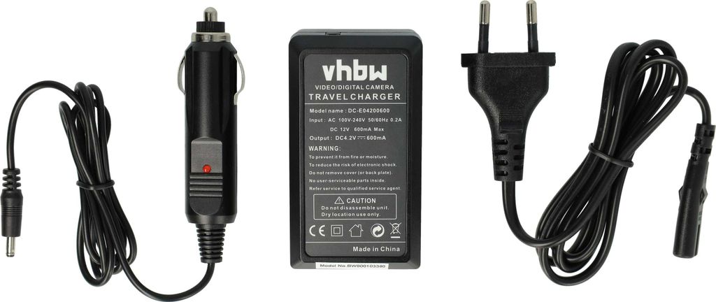 vhbw Ladegerät kompatibel mit Canon Legria HF R77, HF R86, Produktbild 