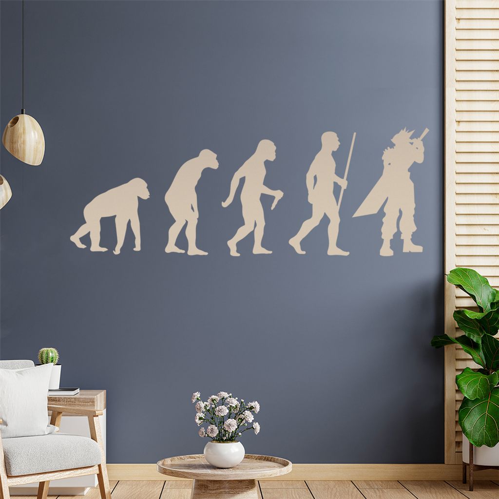 RPG Hero Fantasy Evolution Wandtattoo Wandaufkleber Wall Sticker - Dekoration, Küche, Wohnzimmer, Schlafzimmer, Badezimmer