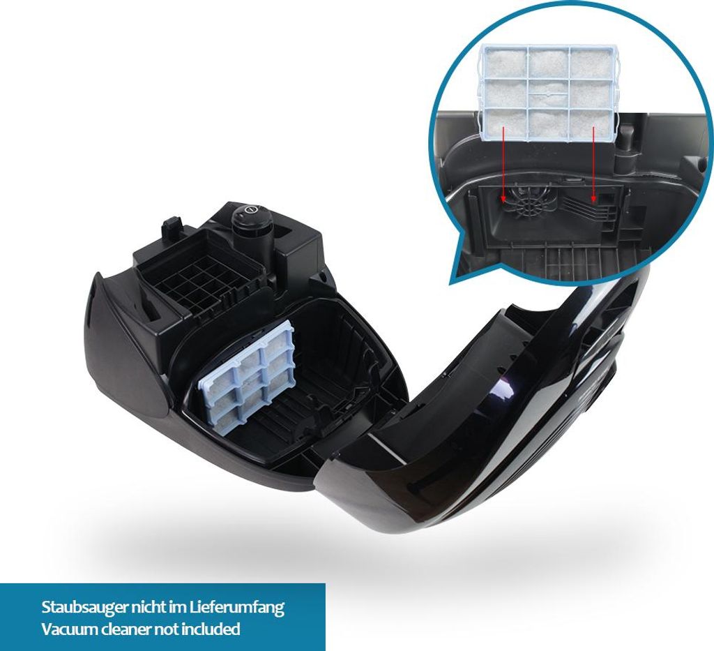 MisterVac Motorschutzfilter Ersatzfilter kompatibel mit Siemens VSZ3XTRM11/16 Z 3.0 extreme power