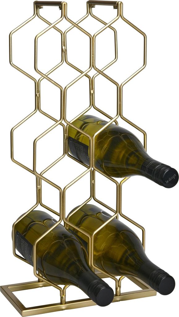 Weinregal aus Metall, für 8 Flaschen, H. 48 cm Produktbild 