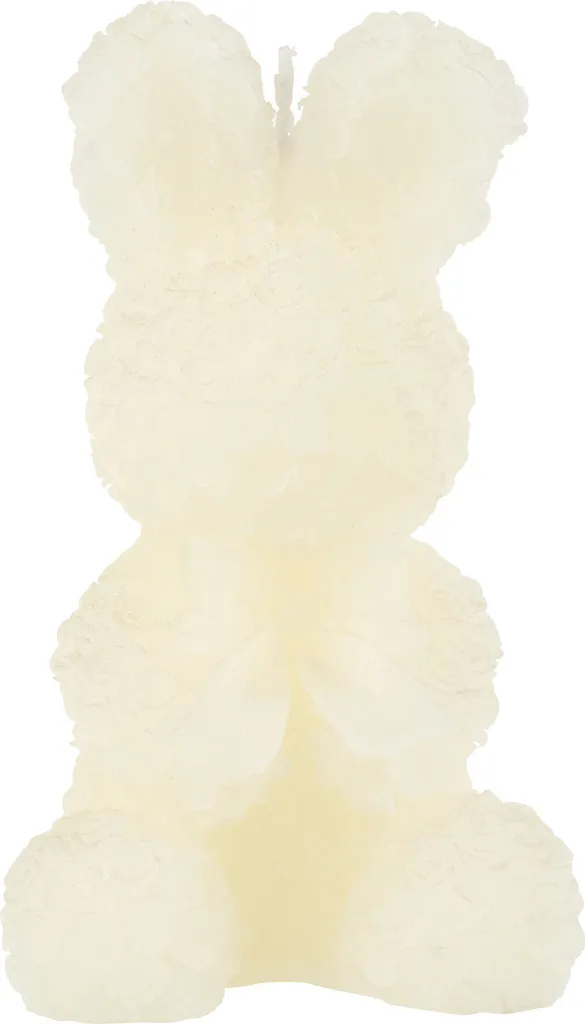 Bougie Figurative Lapin Blanc J-Line - Objet Déco pour Maison et Salon