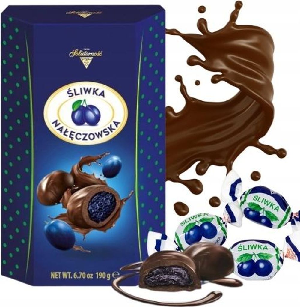 Śliwki Nałęczowskie w czekoladzie 190 g Zdjęcie produktu 