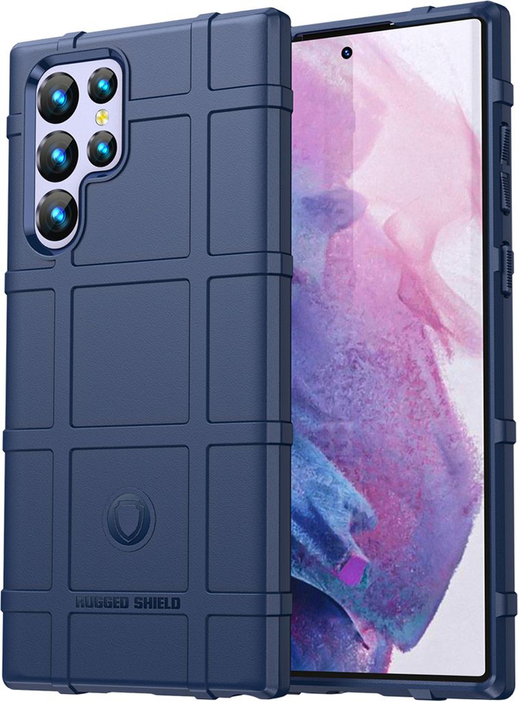 Galaxy S22 Ultra 5G Hülle, LaimTop Weich TPU Silikon Stossfest Tasche Schutzhülle Case für Samsung Galaxy S22 Ultra 5G Blau