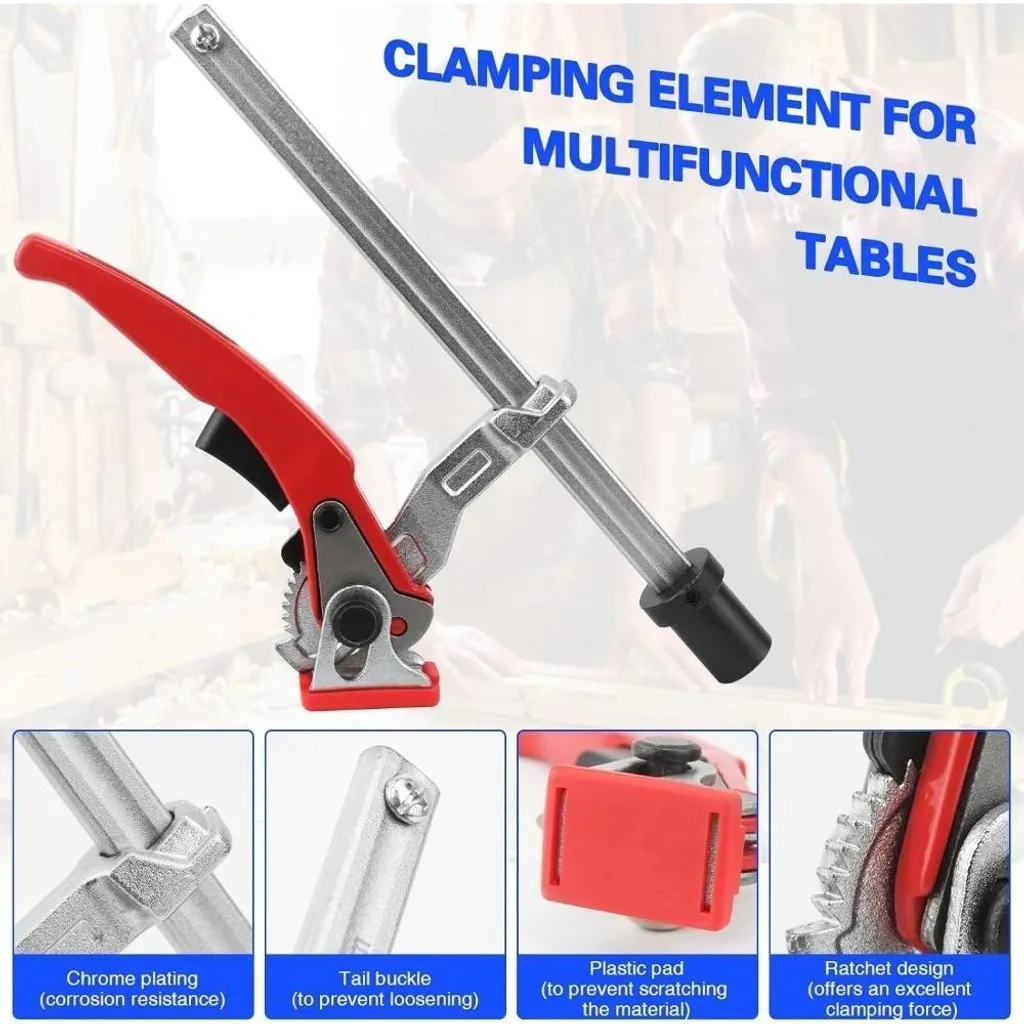Serre-joint tout acier 20mm haute pression pour établi de précision - 11