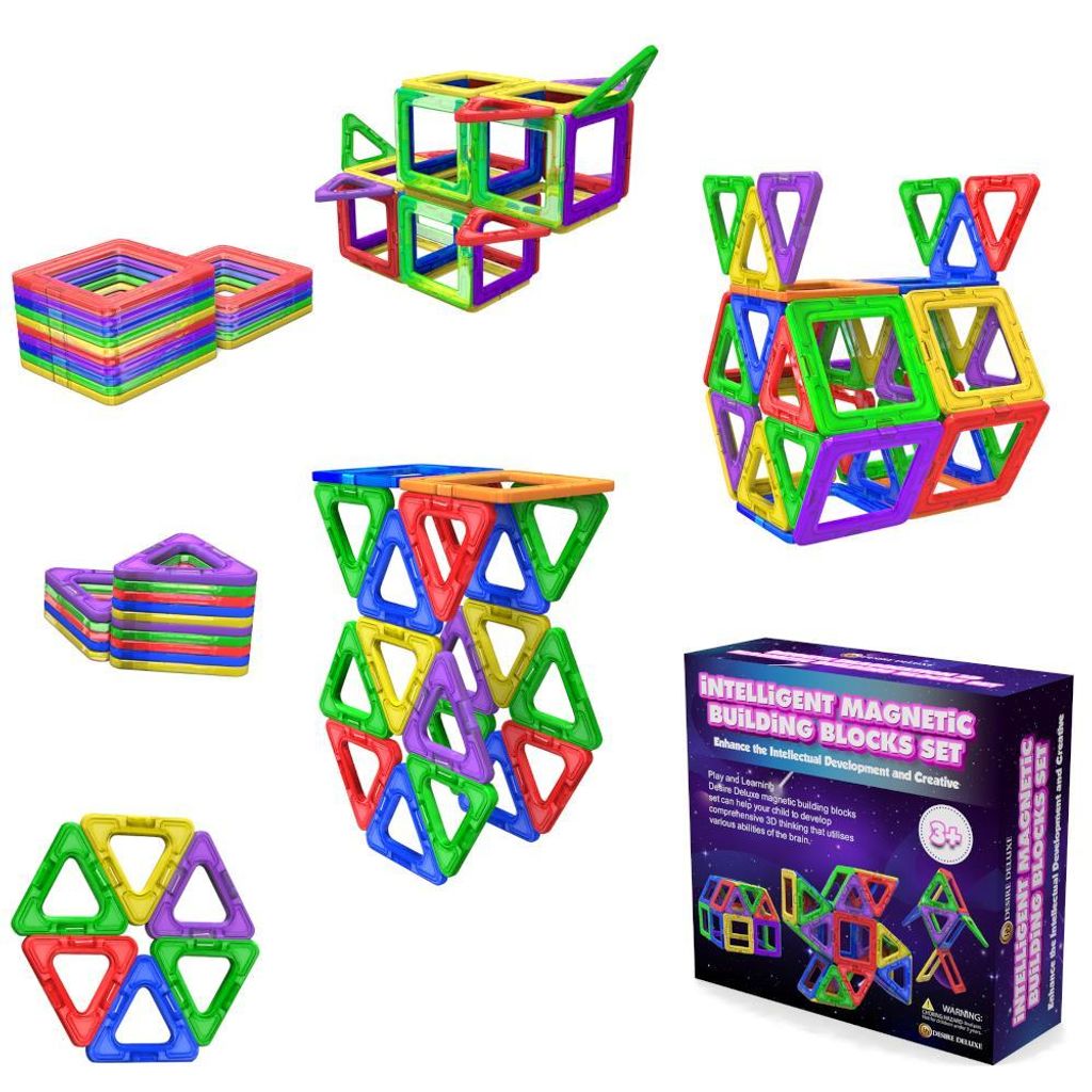 Magnetische Bausteine Magnet Montessori Spielzeug für Kinder Lernspielzeug 30PC Set
