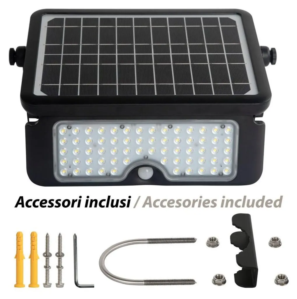 Projecteur Extérieur Solaire Puissant à LED Orientable Velamp HAWK