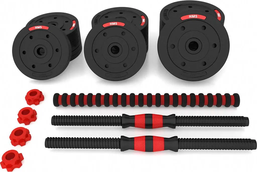 Haltères Composites 20 kg HMS SGP20 - Kit Musculation Complet Maison - 5