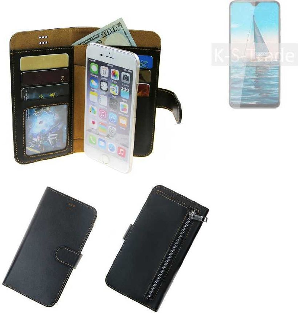 K-S-Trade Schutz Hülle kompatibel mit Cubot R15 Pro Klapphülle Case Phone cover Slim Handytasche Handy Hülle schwarz aus Kunstleder (1 Stk)