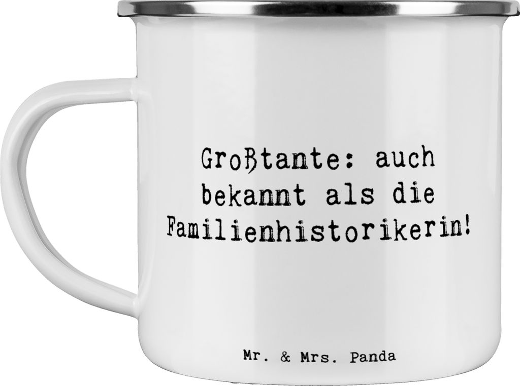 Mr. & Mrs. Panda Teetasse Spruch Großtante Historikerin - Weiß - Geschenk, Nichten, emotionale Unterstützung, Lebenserfahrung, Pott, Familienerb...