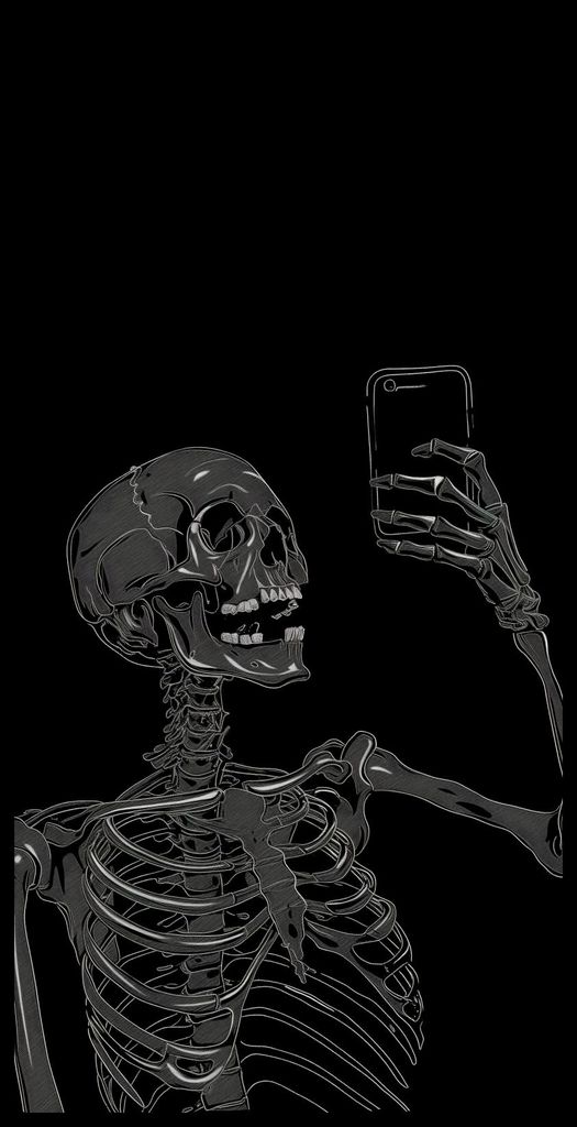 Plakat 50x100cm Selfie Außerhalb der Zeit