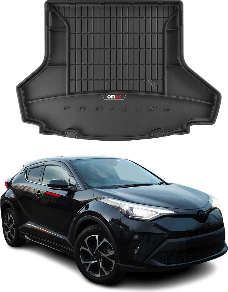 2016-2025 Toyota C-HR tappetini in gomma nera 4 pz Immagine del prodotto 
