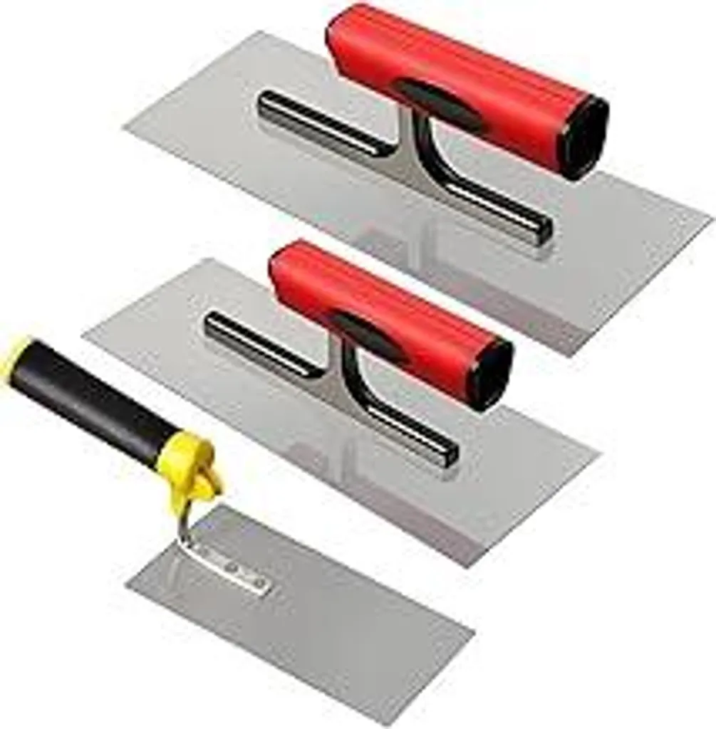 Set 3 Spatole PORFOYO per Stuccatore Inox - Kit Professionale Rasatura