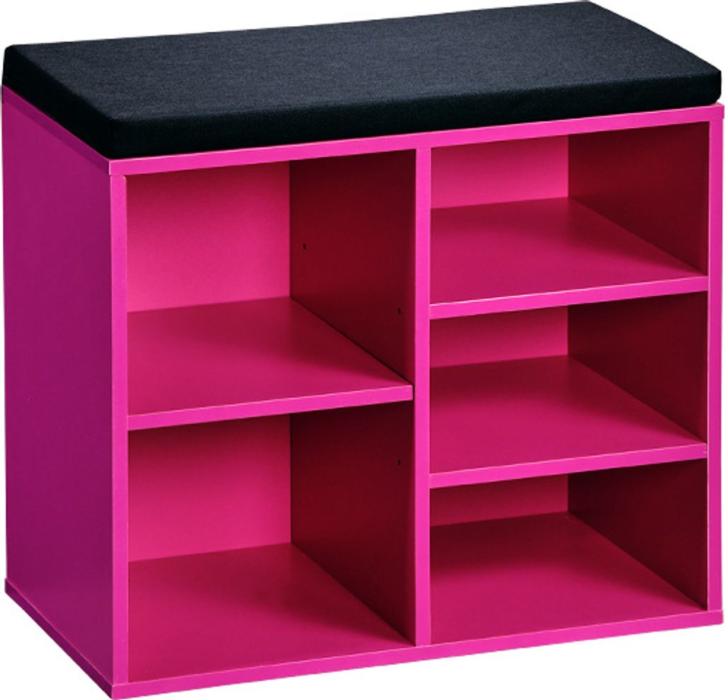 Schuhschrank mit Sitzkissen, pinkKESPER® Schuhschrank pink Produktbild 