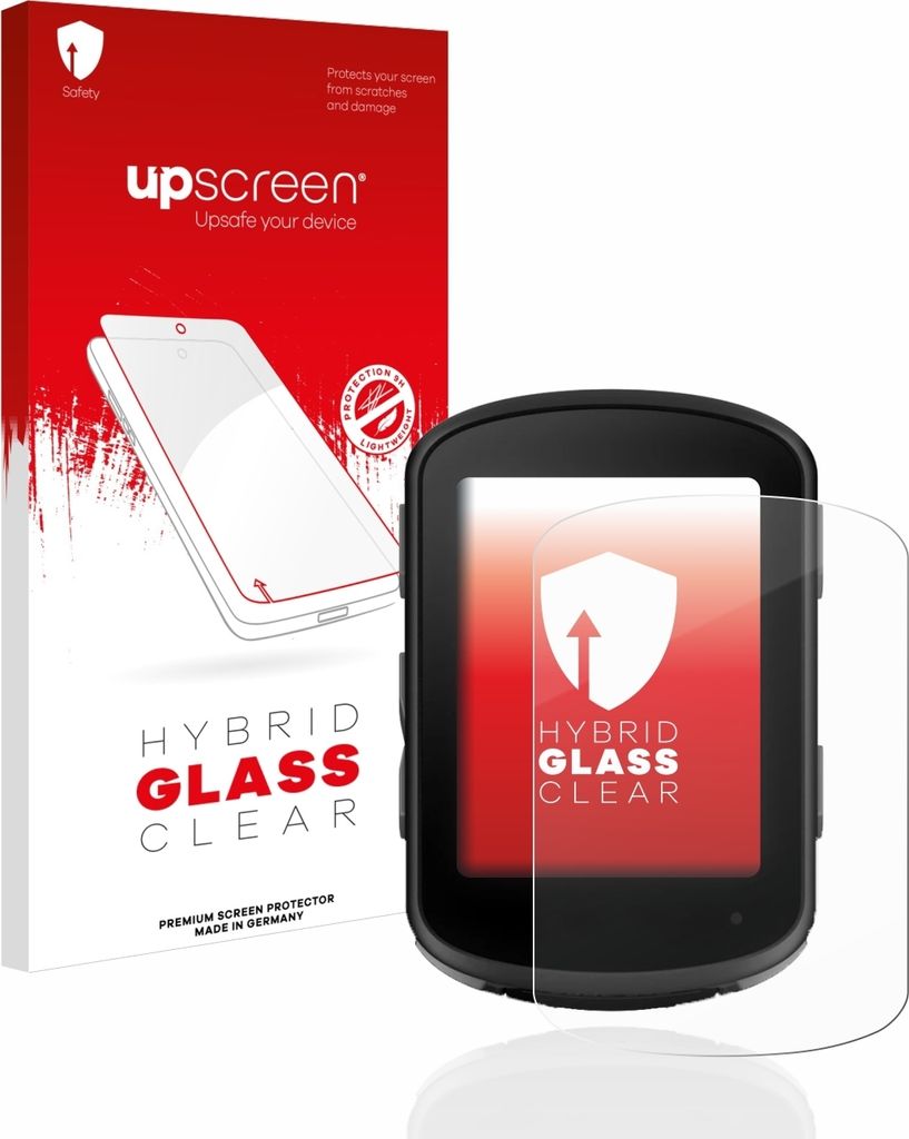 upscreen Schutzglas für Garmin Edge 540 Schutzfolie Panzer Folie Glas Display Schutz klar