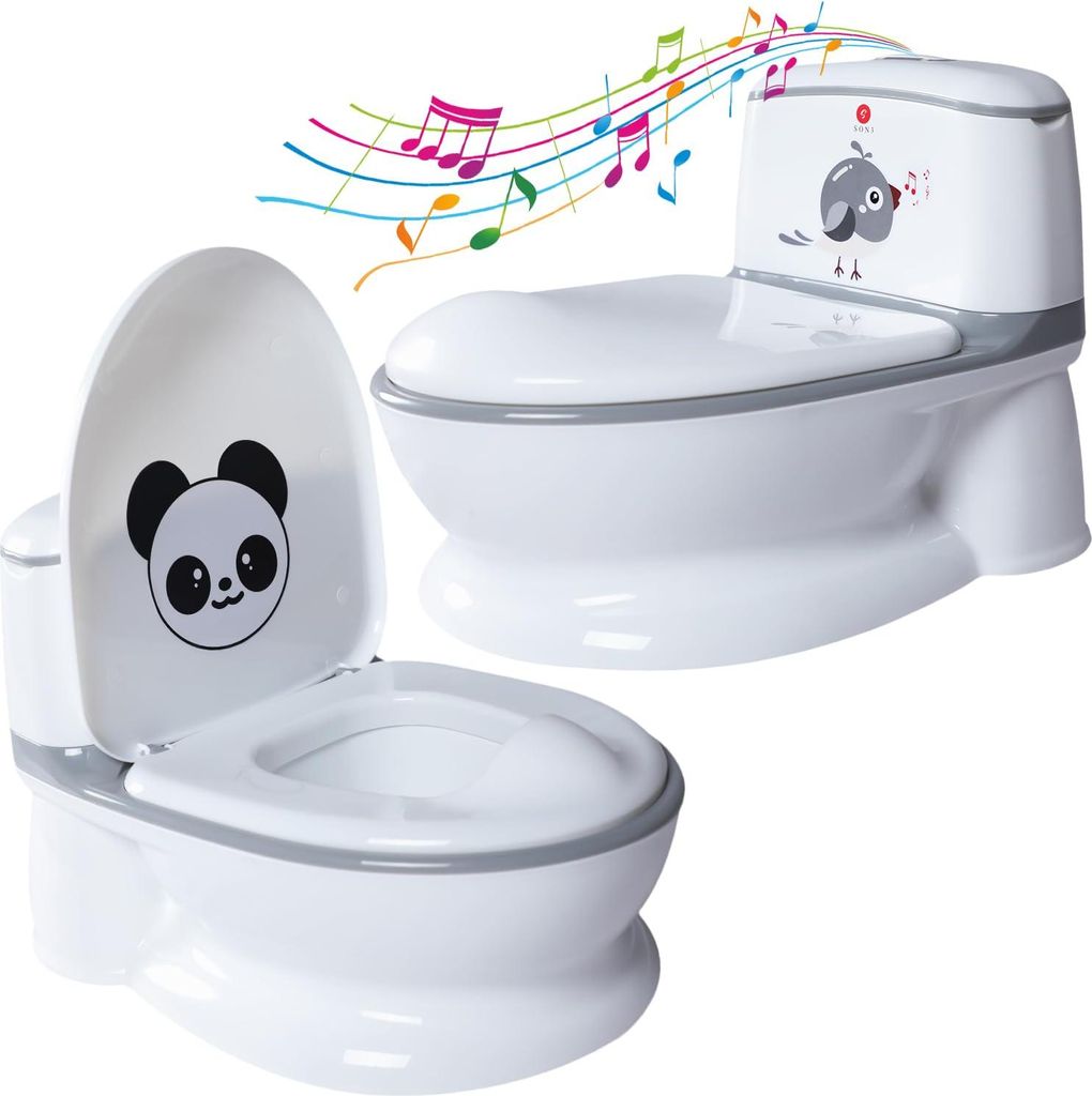 Realistisches Toilettenpotty für Kinder mit Geräusch und abnehmbarem Behälter, ideal für die Toilettentraining