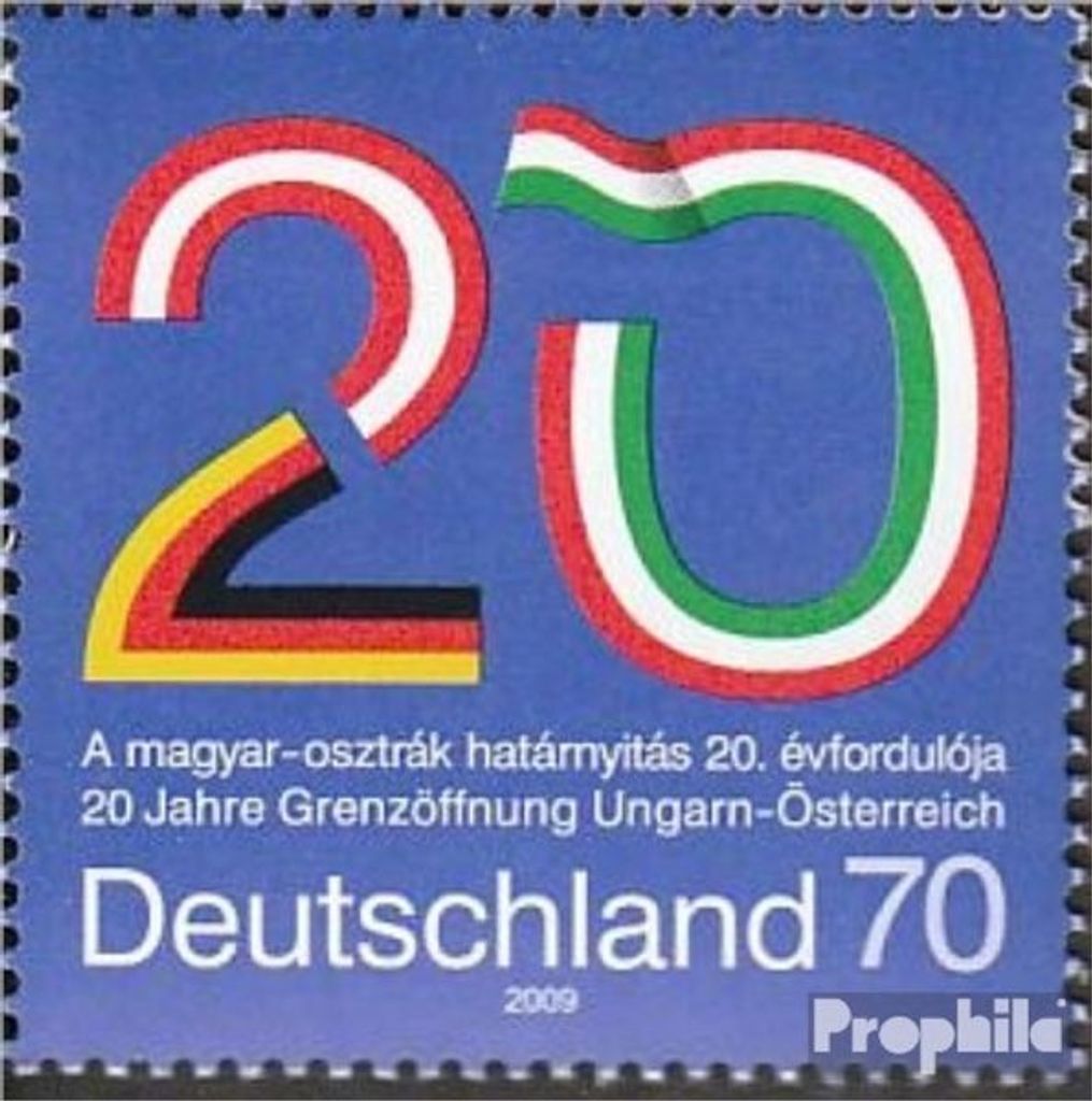 Briefmarken BRD (BR.Deutschland) 2009 Mi 2759 (kompl.Ausg.) FDC Grenzöffnung Ungarn-Österreich