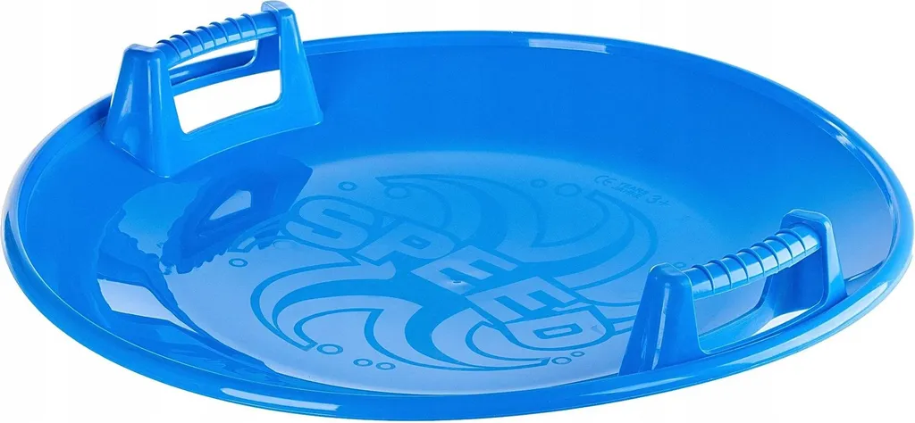 Luge plateau de glisse rond 65 cm bleu - Finis les vêtements mouillés