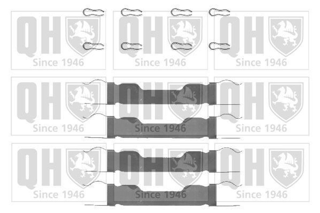 QUINTON HAZELL BFK628 Zubehörsatz Scheibenbremsbelag für FIAT X 1/9 (128) 127 Schrägheck (127) 128 Limousine (128) 131 Limousine (131) RITMO I (...
