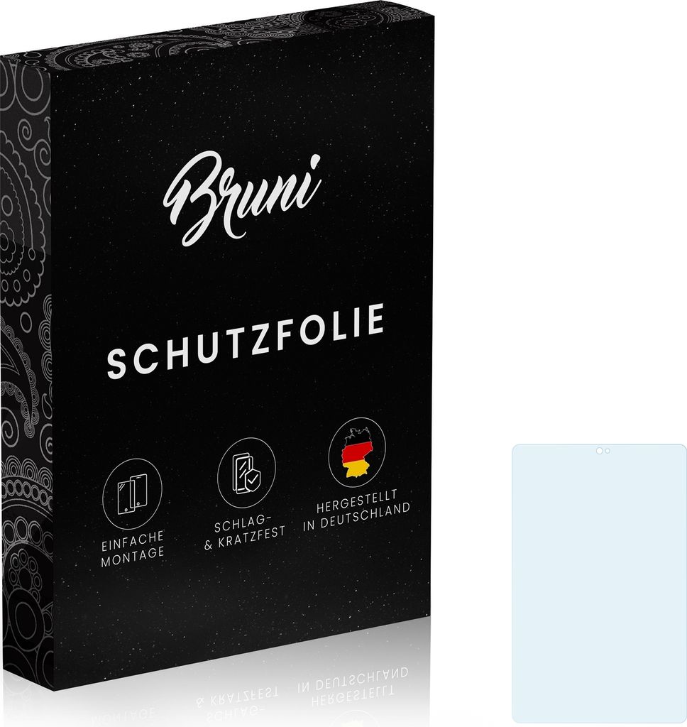 Bruni Basics-Clear 2x Schutzfolie kompatibel mit TCL Tab 8 Plus Folie