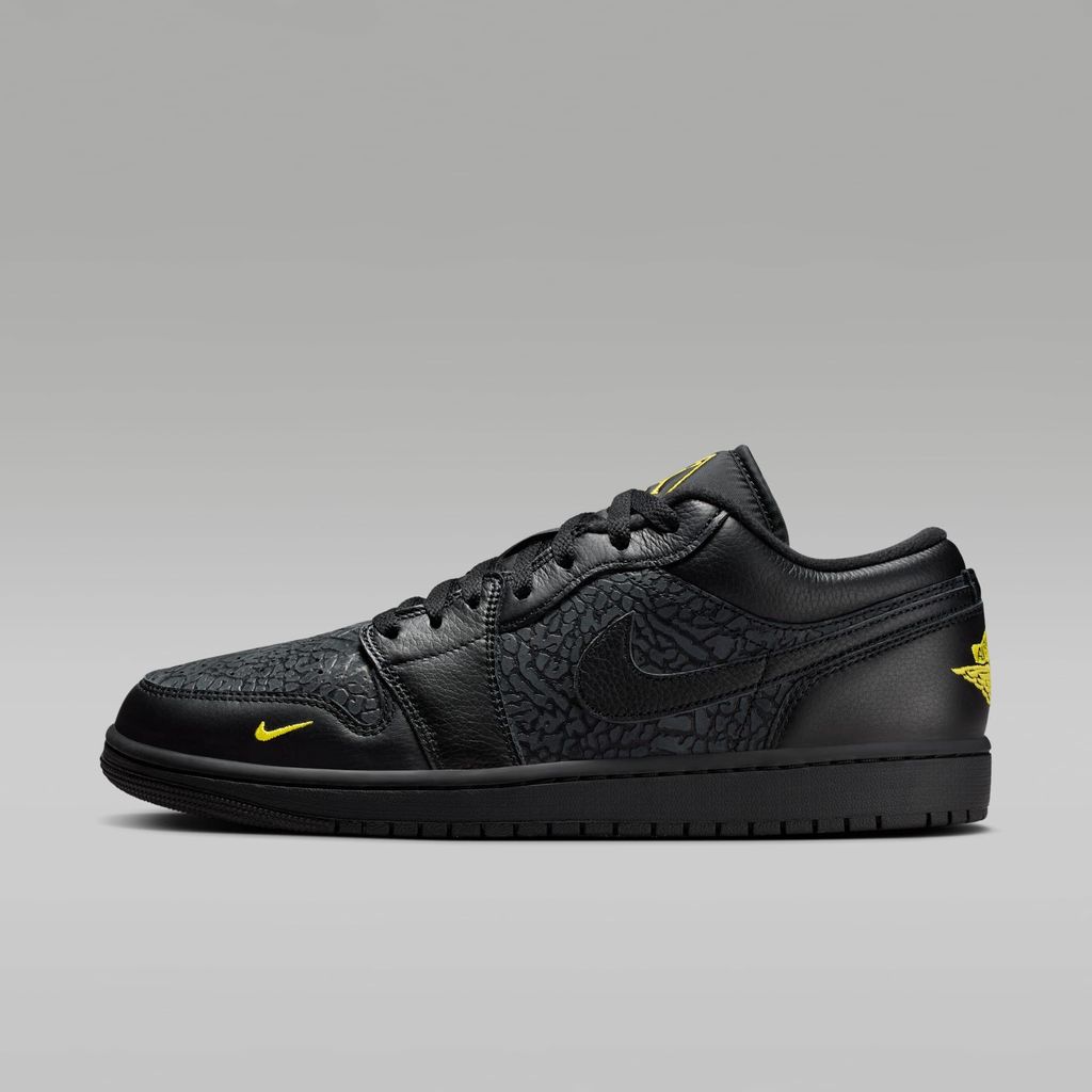 Nike Jordan 1 Low "Black Elephant Print" Schwarz, Größe: 41 Produktbild 