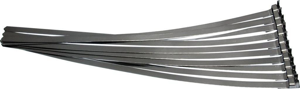 10 x Vorgefertigte Edelstahl 304SS Schlauchbandschellen Kabelbinder Länge 360 mm