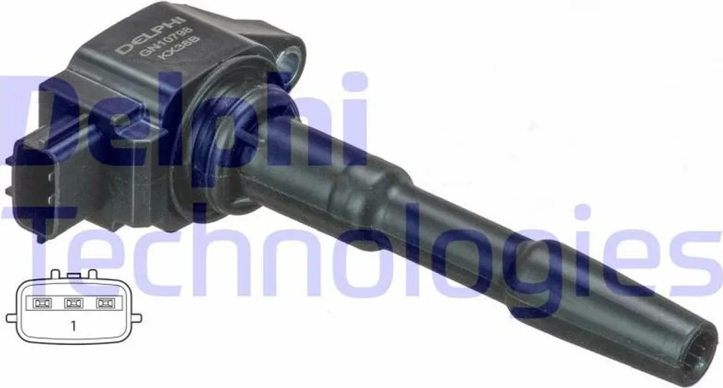 Bobine d'allumage haute tension 12V Delphi GN10798-12B1 - Qualité OE