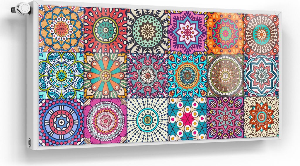 DEQORI Magnetmatte Heizung Standard 120x60 cm 'Orientalische Muster' Magnetfolie