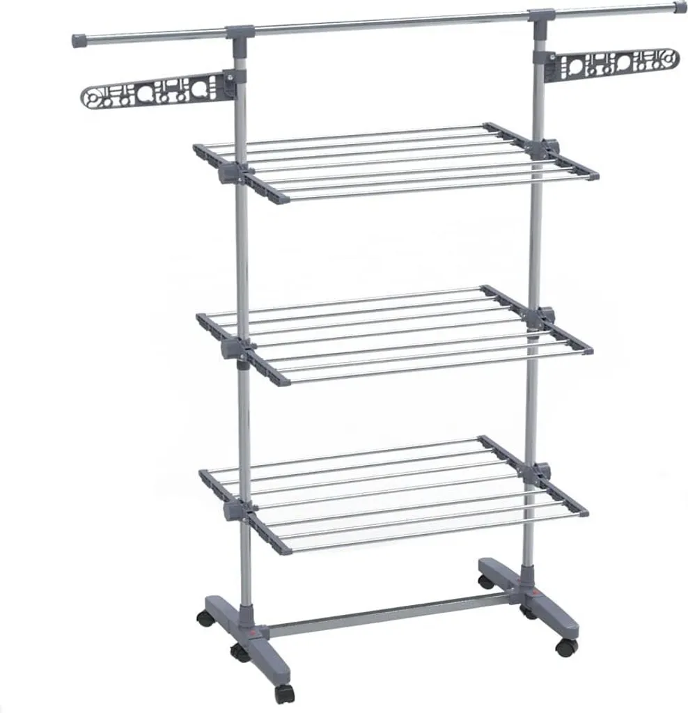Étendoir à linge intérieur vertical 22 mètres de séchage polyvalent
