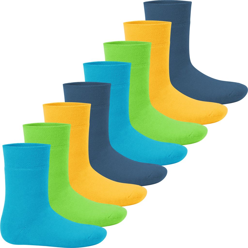 Footstar Kinder Wintersocken (8 Paar) Everyday! - Trendfarben 27-30