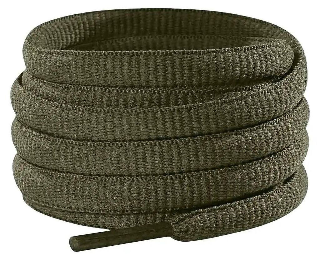 schnuersenkel laufschuhe oval gruen olive