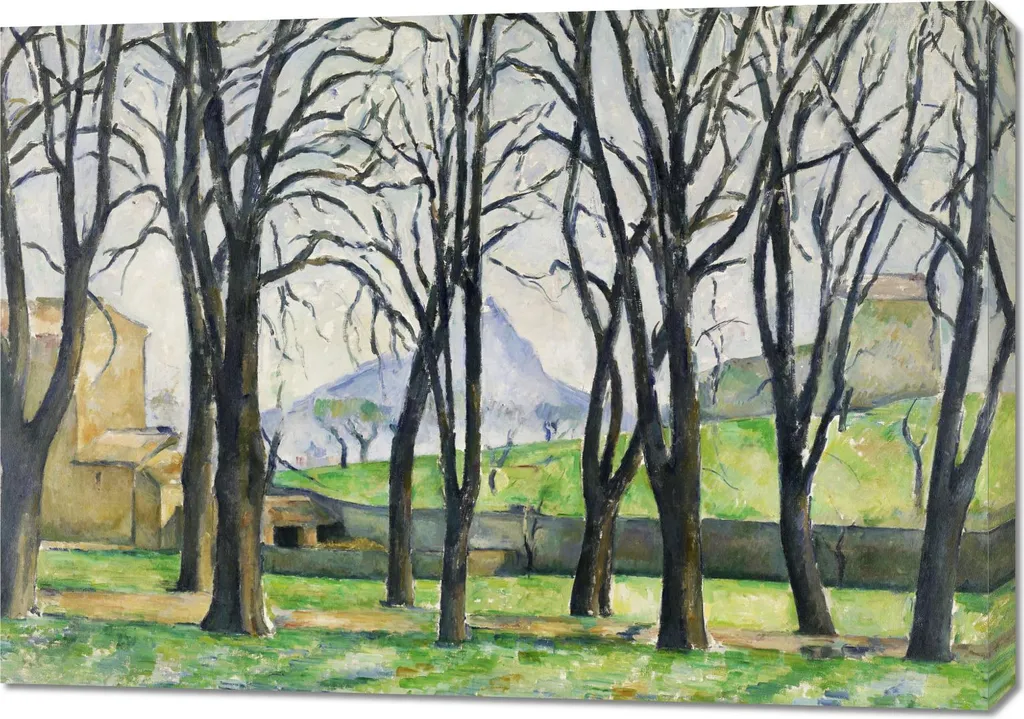 Paul Cezanne: Castagni a Jas de Bouffan 100x70 - Quadro Soggiorno