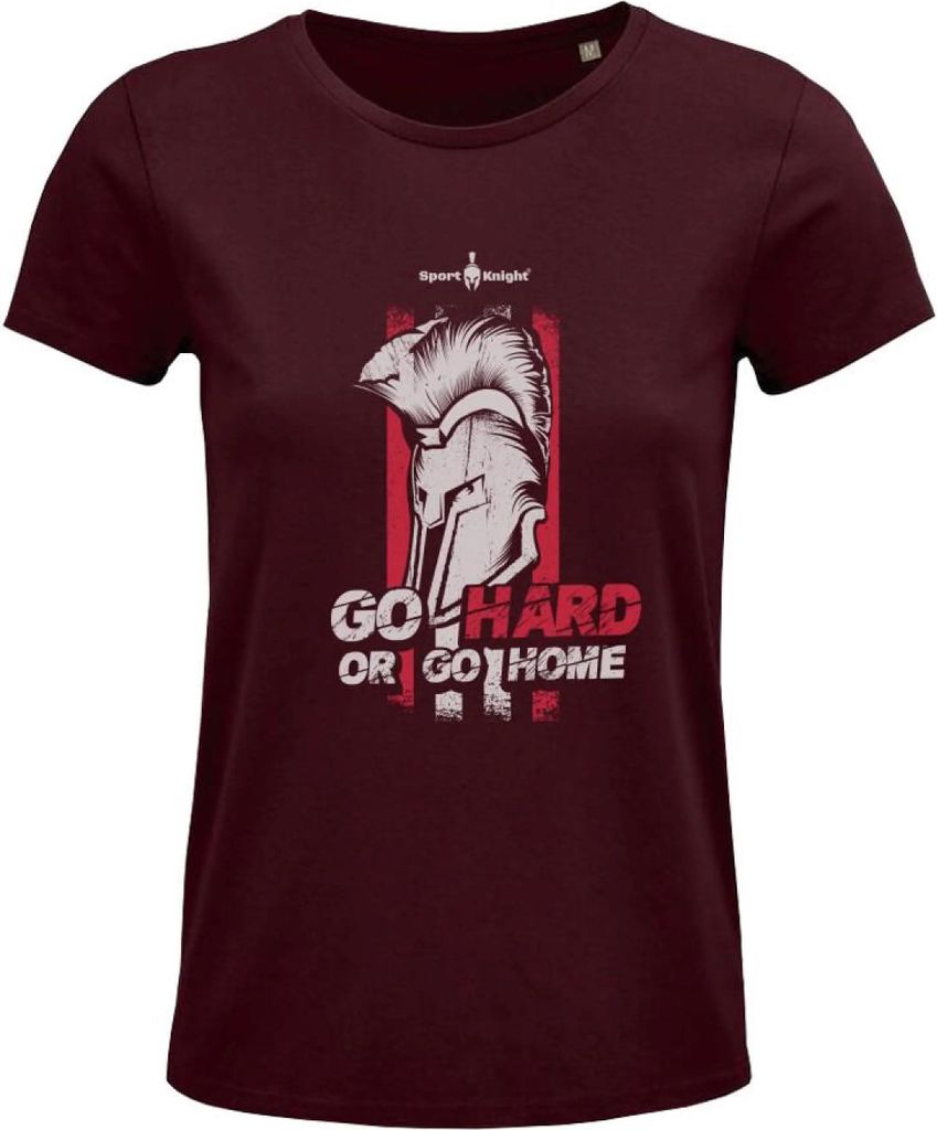 Sport-Knight Damen Fitness T-Shirt "Go Hard or Go Home" Organisch Classic