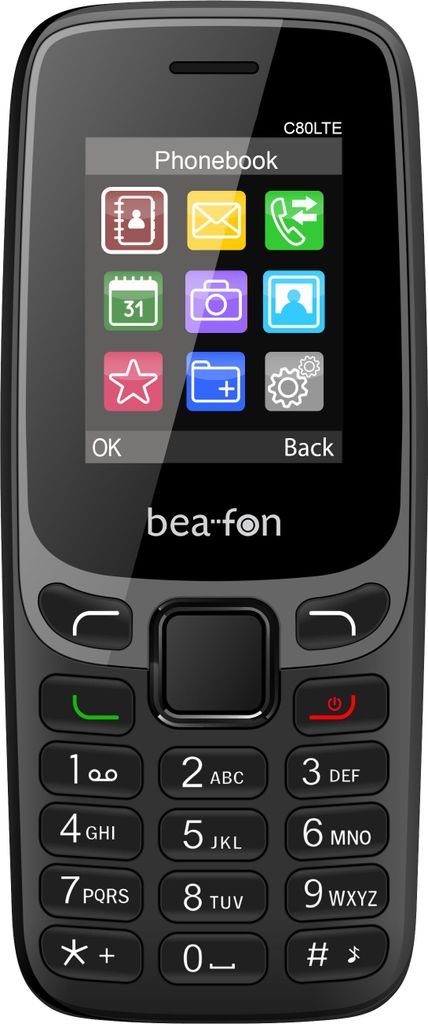 Beafon C80 LTE, Navýšku, Dual SIM, 4,5 cm (1.77"), Obrázok produktu 