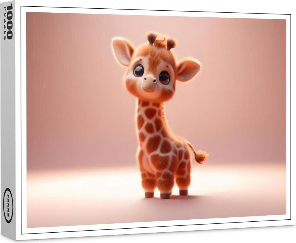raxxa Premium-Puzzle "Süßes Baby-Giraffchen", 1000 Teile