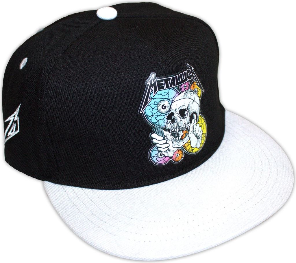 Metallica Unisex Snapback Cap: The Shortest Straw Multi Eyes