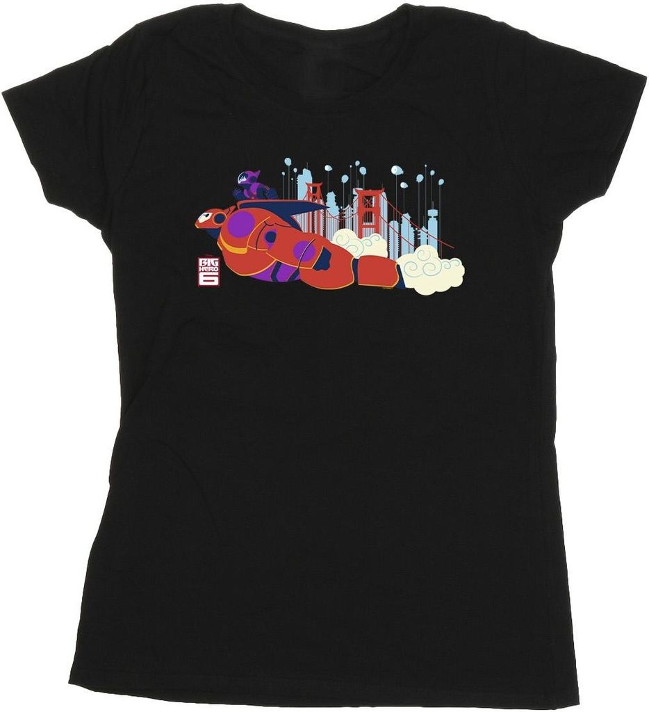 Disney - "Big Hero 6" T-Shirt für Damen BI13178 (S) (Schwarz)
