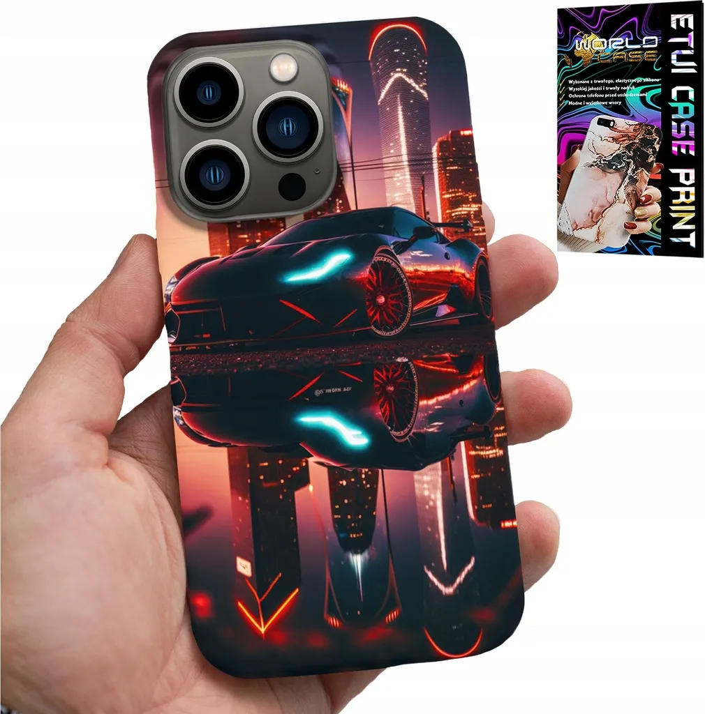 Cover per iPhone 15 Pro Max Fan Cars Design Uomo con Protezione Film