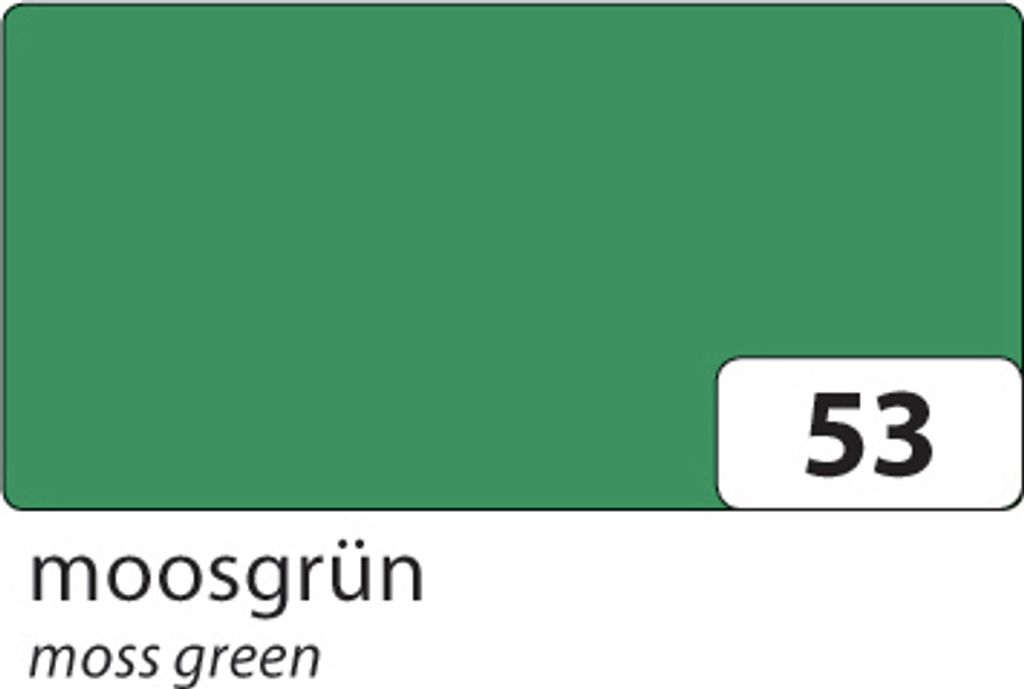 folia 67/25 53 Tonpapier 130g/m², 50x70cm, moosgrün (25 Bogen)
