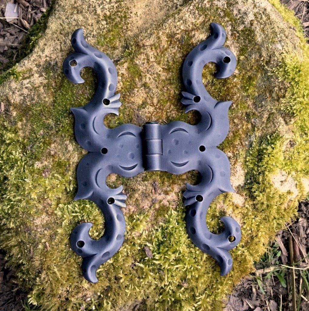 Schmetterlingsscharnier, Antike Scharniere, Truhen-Scharniere, Tischbänder antik