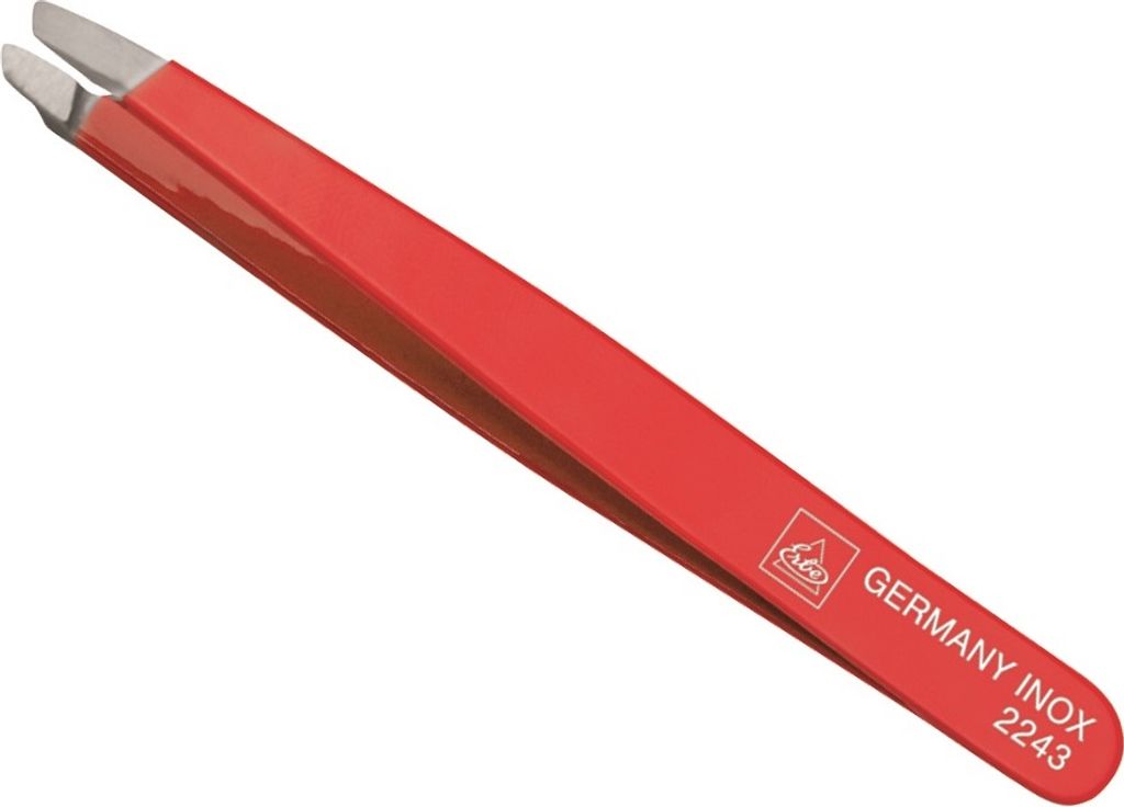 Erbe Solingen Pinzette rot Edelstahl 9,5cm (erbe92243)