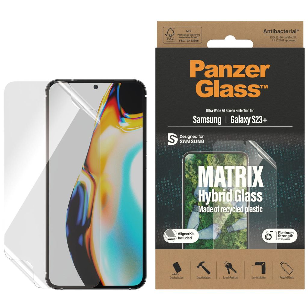 Vetro ibrido PanzerGlass Matrix per Galaxy S23+ Immagine del prodotto 