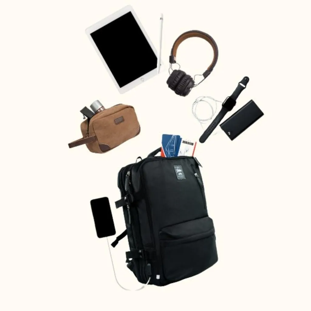 Sac à dos Solier noir imperméable et résistant modèle PLECAKFV06 original - 18