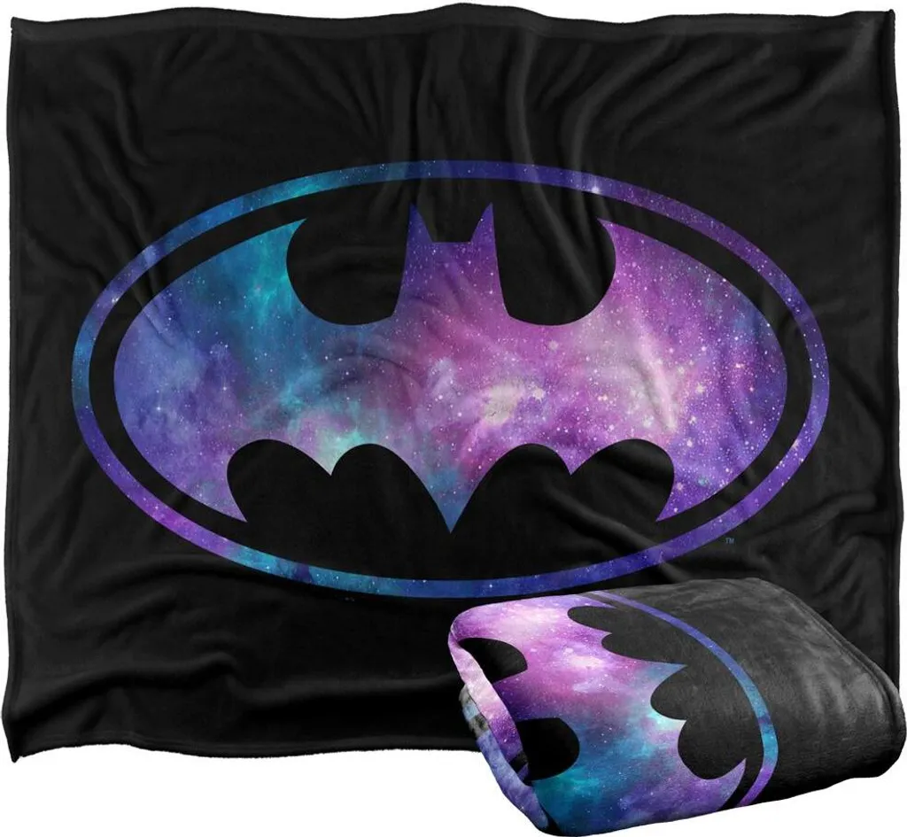 Plaid Batman Multicolore Imprimé Galaxie - Couverture Douceur TV18423