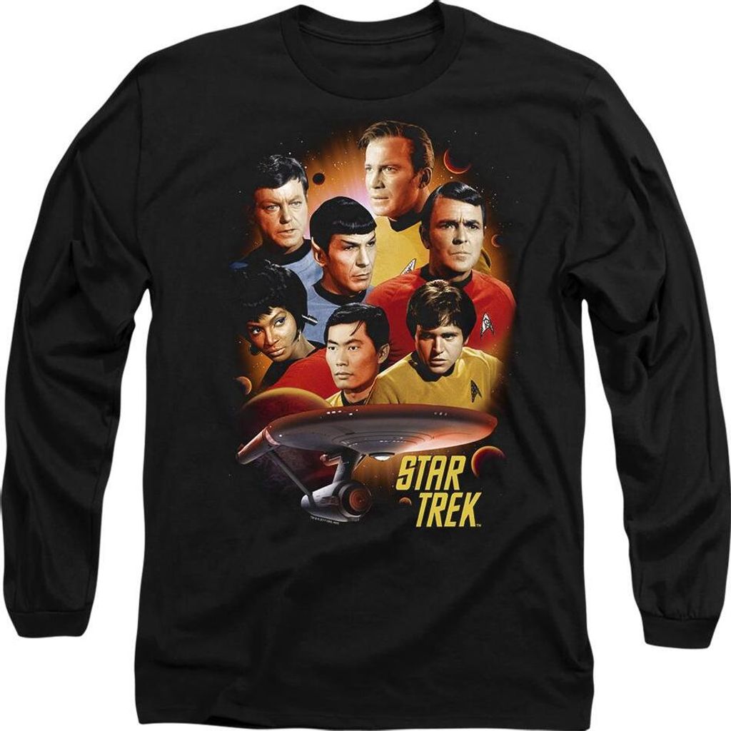 Star Trek - "Heart of the Enterprise" T-Shirt für Herren/Damen Uni TV10347 (S) (Schwarz)