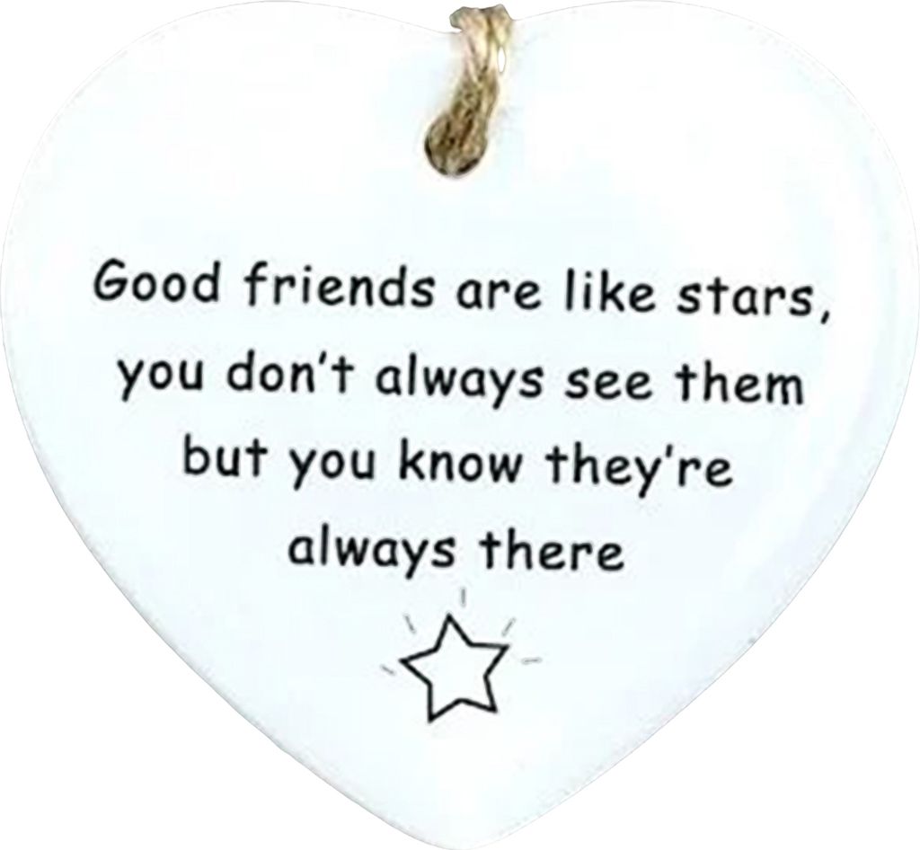 Freundschaftsgeschenk in Herzform, Acryl-Hängeornament, Freundschaft, Geburtstags-Andenken, Bestie, Freund, Geschenk für Türrahmen, Fenster, Aut...