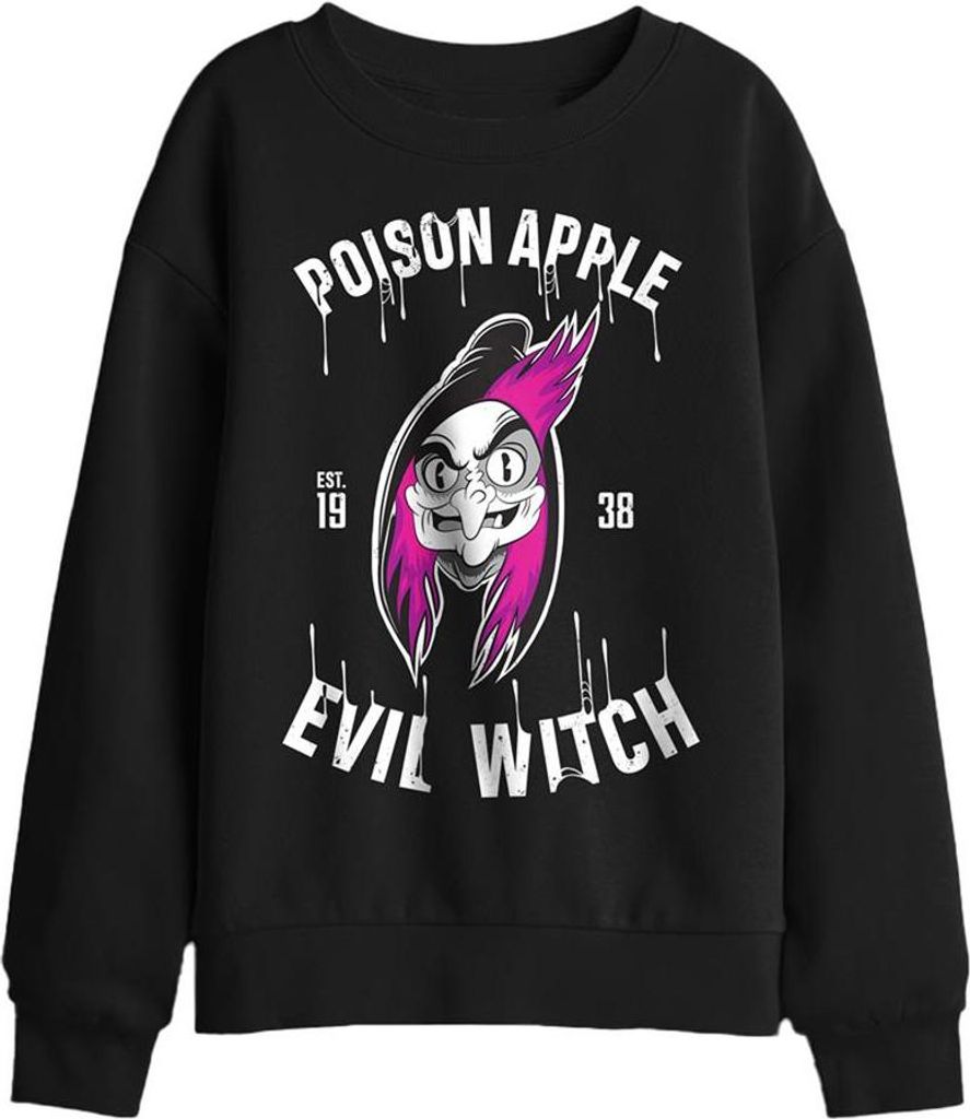 Snow White - "Poison Apple Est 1938" Sweatshirt für Kinder TV29515 (152-158) (Schwarz)