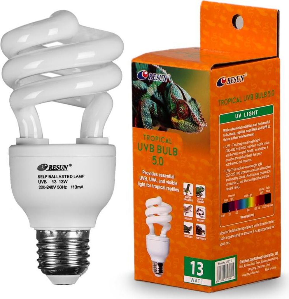Resun Lampadina UVB Tropicale 5.0 13W - Lampadina UVB Resun Immagine del prodotto 