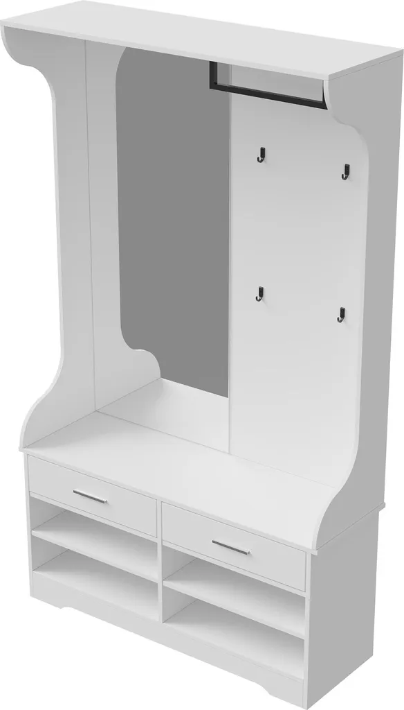 Portemanteau miroir et étagère à chaussures XL, structure ProximaX
