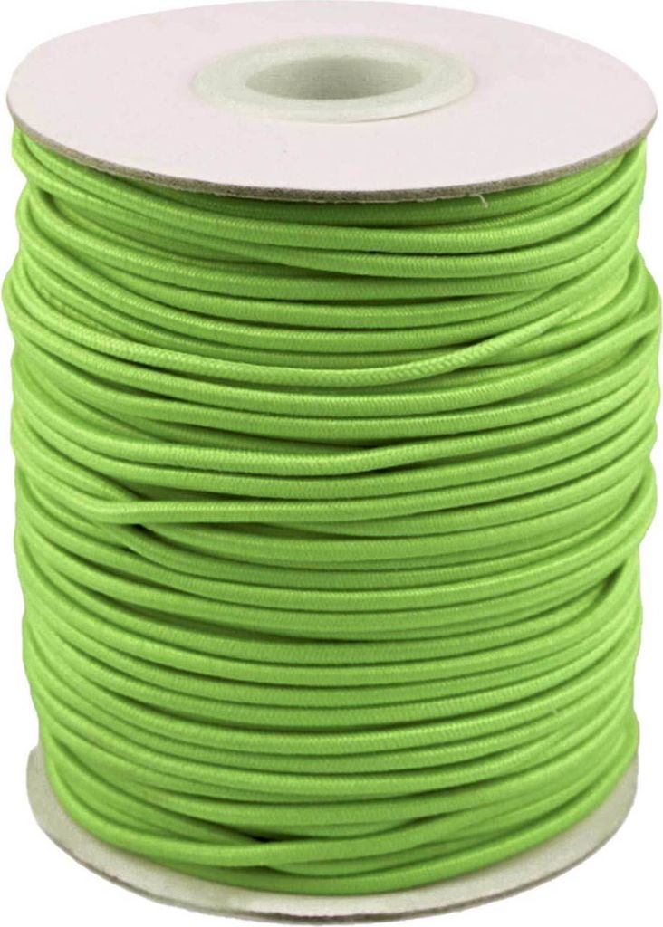 50m Spule Gummikordel Gummischnur 2mm Bekleidungsgummi Hutgummi, 29 Farben