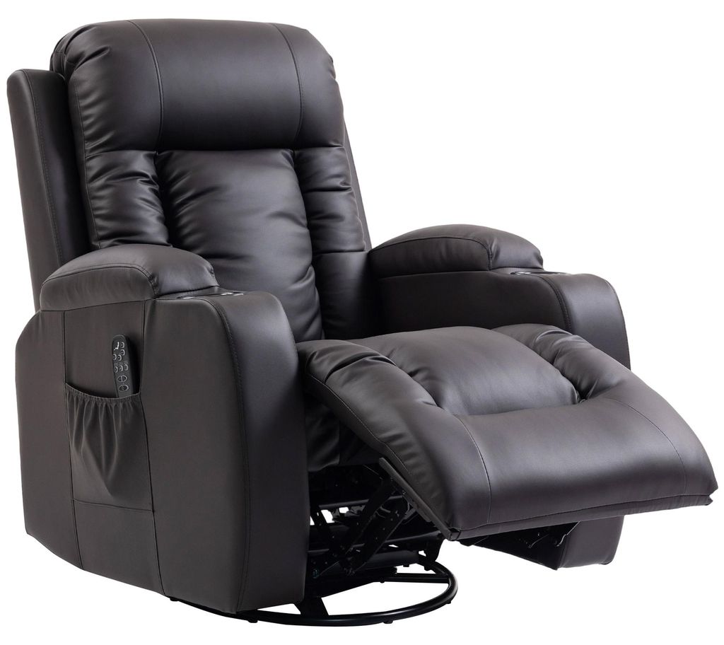 Relaxačné kreslo HOMCOM, nastaviteľné, masážna funkcia, Obrázok produktu 